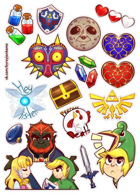 legend of zelda stickers